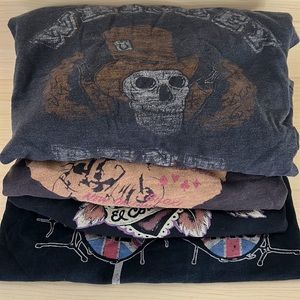 LOT of 4 Lucky Brand T-shirts Size Large